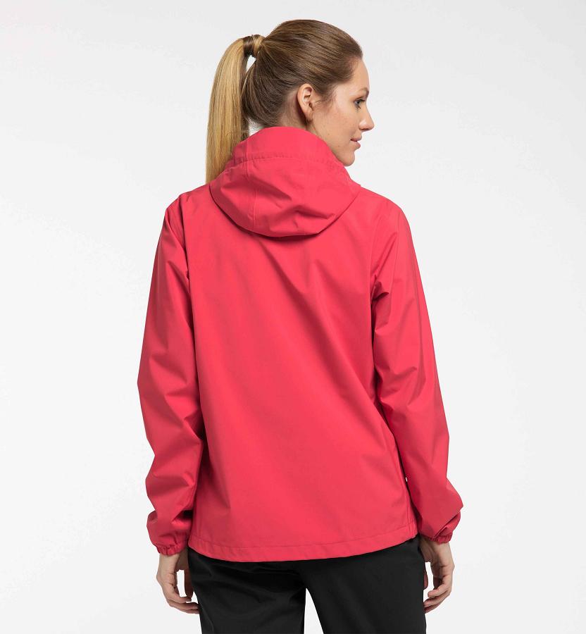 Haglöfs Womens Buteo Windbreaker Red New Zealand 73014XJNE
